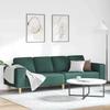 Living Room Sofa Dark Green 250 x 77 x 76 cm Polyester