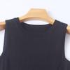 Knitted Vest Skirt Spring & Fall New Arrival Foreign Trade Women's Clothing Fashion Silm Round Neck Pullover Sleeveless Dress 30750