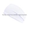 Unisex Elastic Sports & Yoga Headbands, Sweat-Absorbing Cotton Hair Accessories, Solid Colors