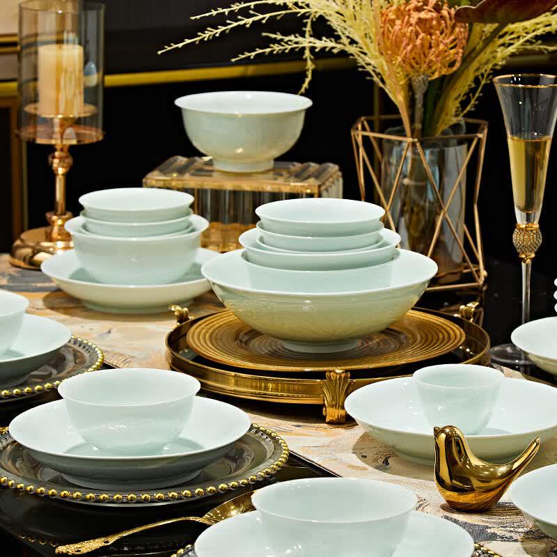 Yiceng Chinese Celadon Dinnerware Set