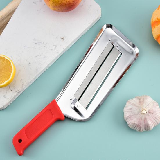 2Pcs Onion Slicer Stainless Steel Cabbage Shredder Safe Grip Vegetable Slicer for Sugarcane Potatoes Coleslaw