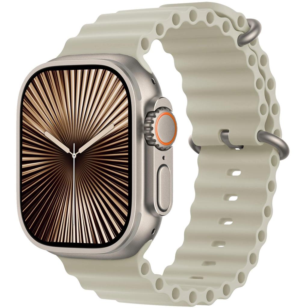 HK10 Ultra 3 Max AMOLED Smartklocka Delar Mobilnätverk Herr Kvinnor Sportklockor 2GB Lokal Musik Smartklocka för Android IOS