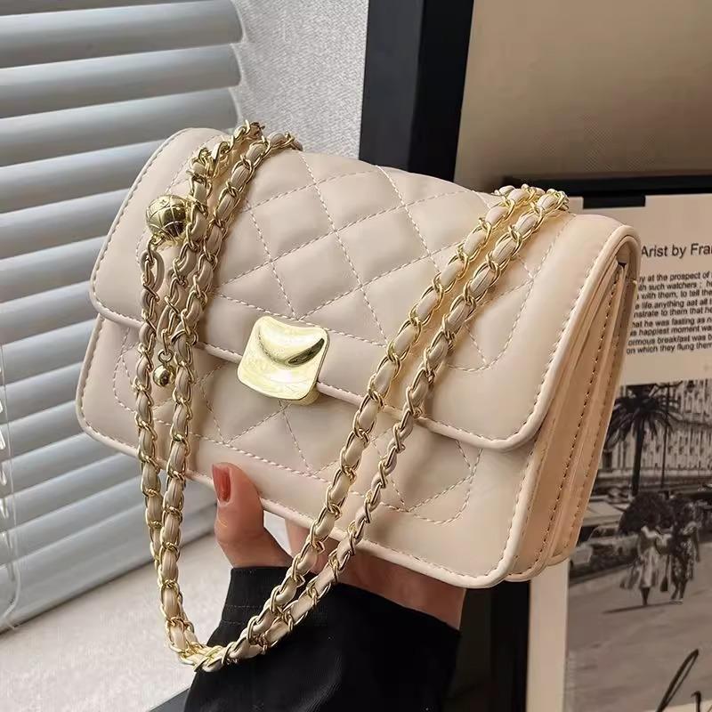 Premium Sense Small Bag Women's Bag 2025 New Model Is Popular This Year, Summer Versatile Diamond Chain Bag Popular Messenger Bag