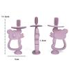 Baby Silicone Training Toothbrush BPA Free Rodent Animal Koala Safe Toddle Teether Chew Toy Teething Ring Infant Baby Accessorie