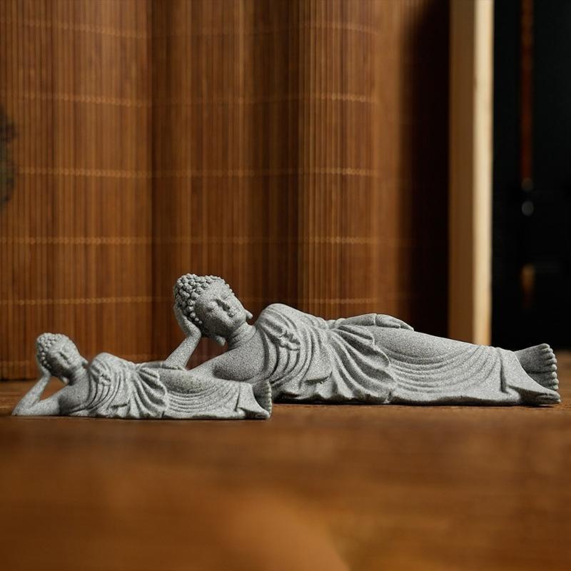 Sleepings Buddhas Statue Buddhas Sculpture Home Meditations Decors Reclining Buddhas Figurines Statue Table Centrepieces