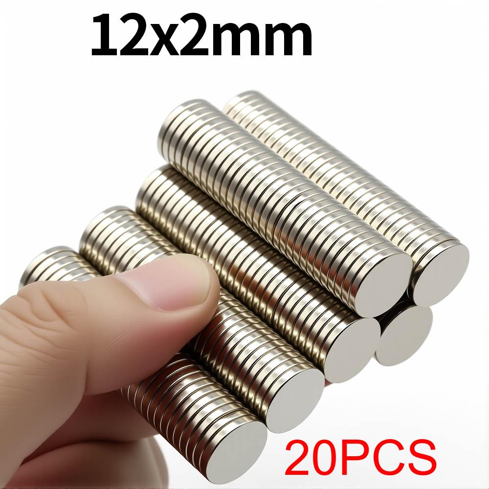 12x2mm Super Strong Neodymium Magnet N35 NdfeB Permanent Magnetic imanes Round Powerful Magnets Refrigerator Magnet