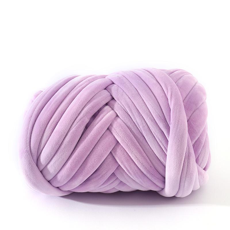 New Velvet Core-Spun Yarn for DIY: 3cm Thick Handmade Blanket, Pillow, Wool Fabric, Strip Yarn, Cat Bed.