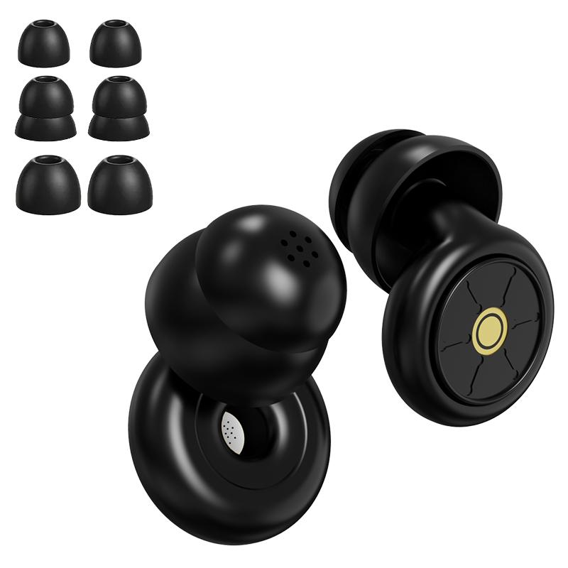 

Ear Plugs for Sleeping Noise Cancelling,Reusable Silicone Earplugs Hearing Protection for Concert, Motorcycle,Sleep,and Snoring чорний