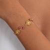 18K Gold Plated Stainless Steel Rose Bracelet Stackable Wrist Jewelry  Stackable Layering Look