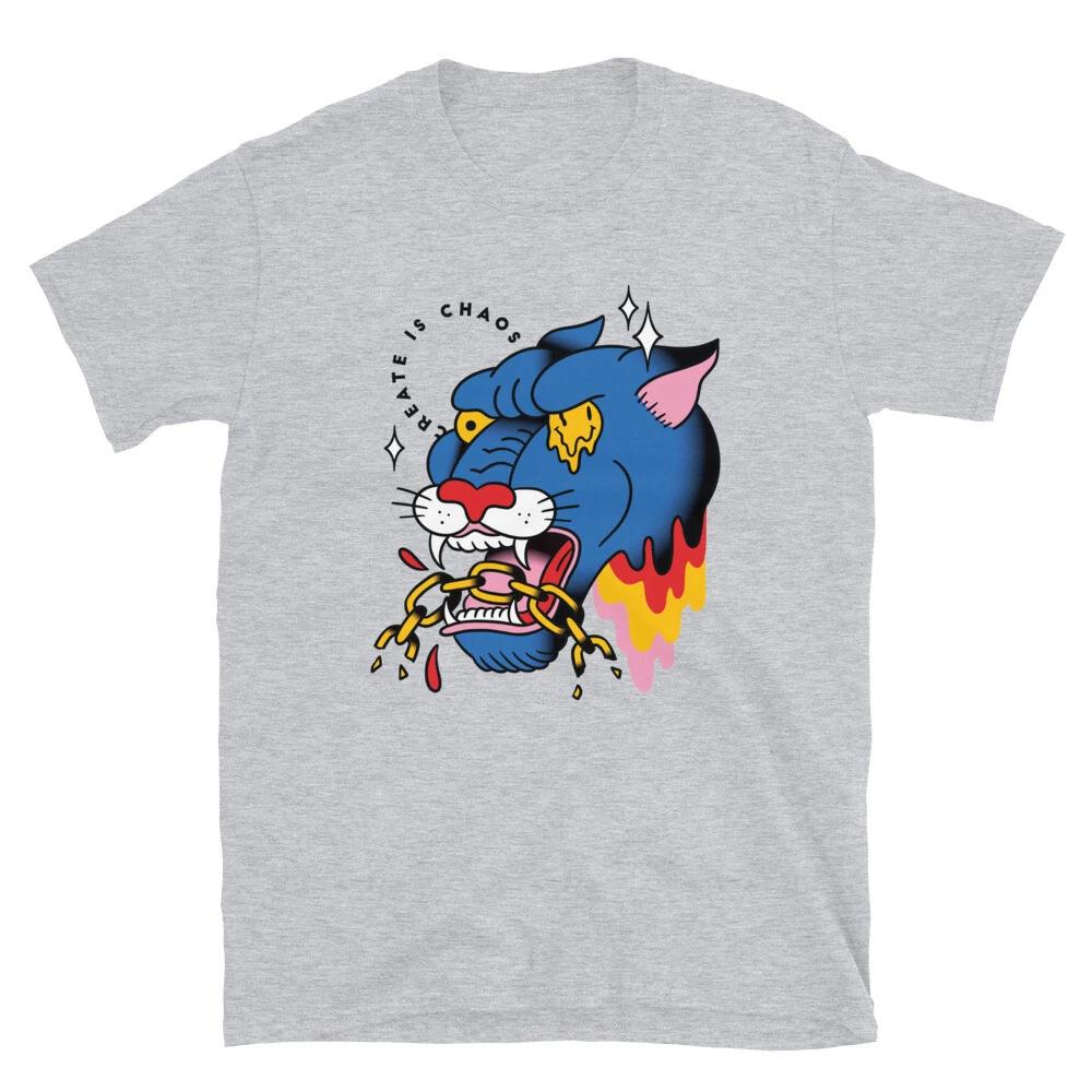 Voodoo Religion Magical Sorcery Breaking Chains Lion Tiger Classic T-Shirt M