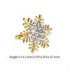 12 Count Snowflake Design Napkin Holders for Dining Occasions
