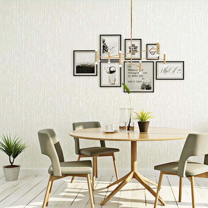 Tapeta Teksturowana Wytłaczana 3D w Jednolitym Kolorze Nowoczesna Flokowana Włóknina Rolka Tapety do Salonu na Ściany Sypialni