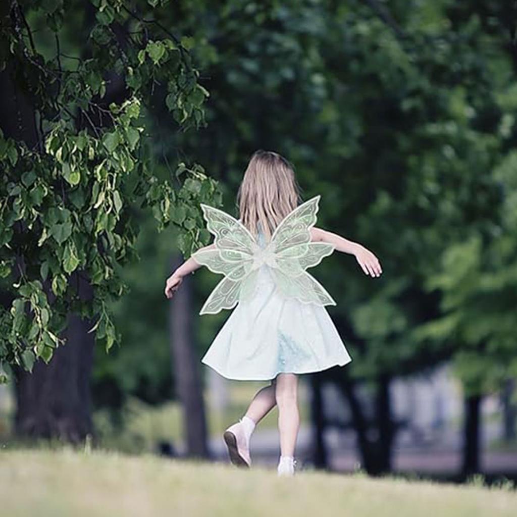 Duże Złote Skrzydła Wróżki dla Dorosłych Przebranie Brokatowe Przezroczyste Skrzydła Motyl Wróżka Kostium na Halloween Skrzydła Anioła dla Kobiet