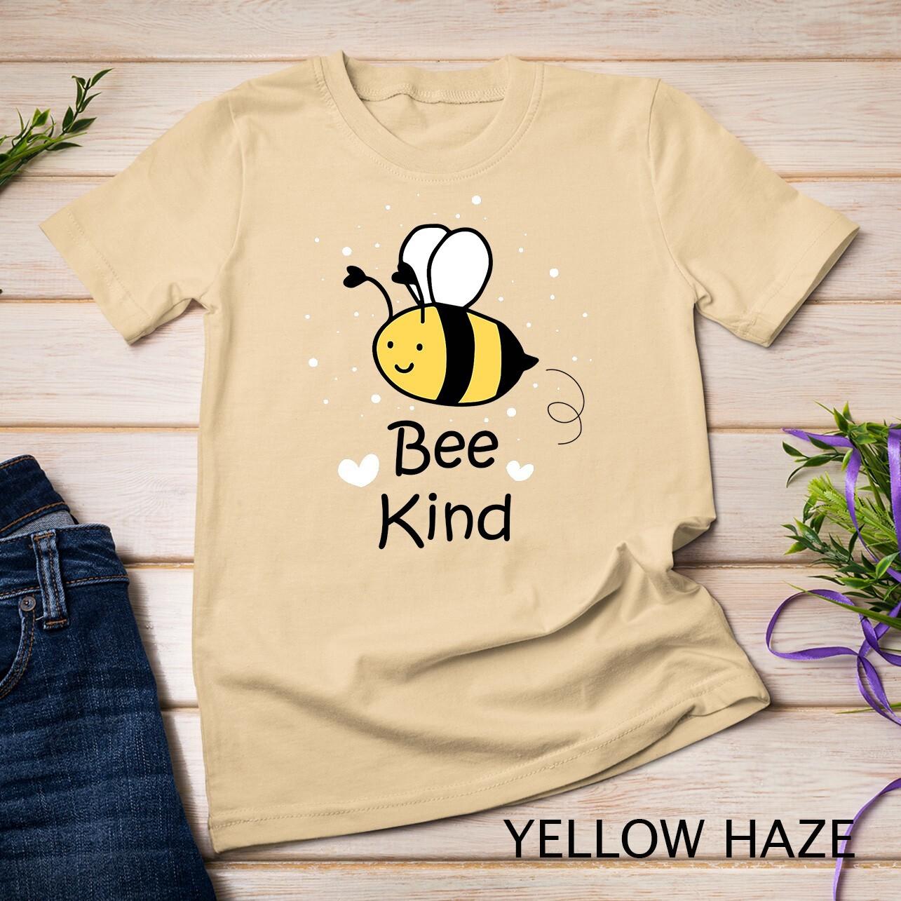 Be Kind Bumble Bee Cute Inspirational Short Sleeve Tee Unisex T-Shirt Mens Womens Tees Top S