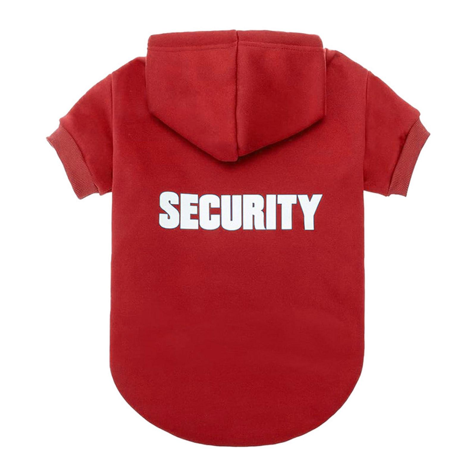 

Худи для собак для средних и крупных собак, куртка охраны, одежда для собак, весенняя одежда для собак для улицы XL красный