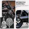 Motorcycle Biker Guardian Luck Riding Bell with Key Chain Ring & Hanger for Bikers Riders, for Men Women Guard Riding Safety