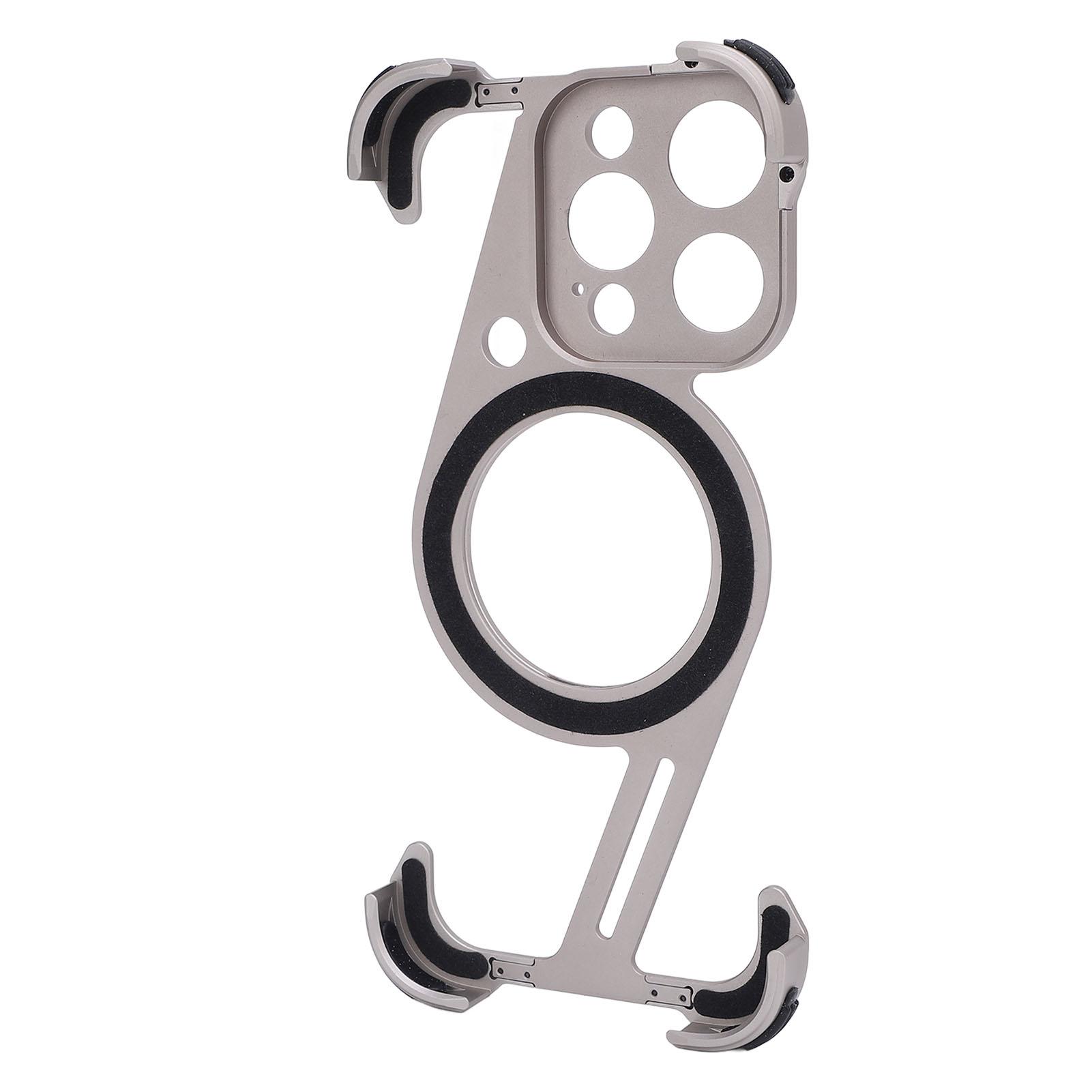 

Безрамный чехол для телефона 16 Pro алюминиевый сплав ударопрочный магнитный тонкий безрамный бампер чехол с