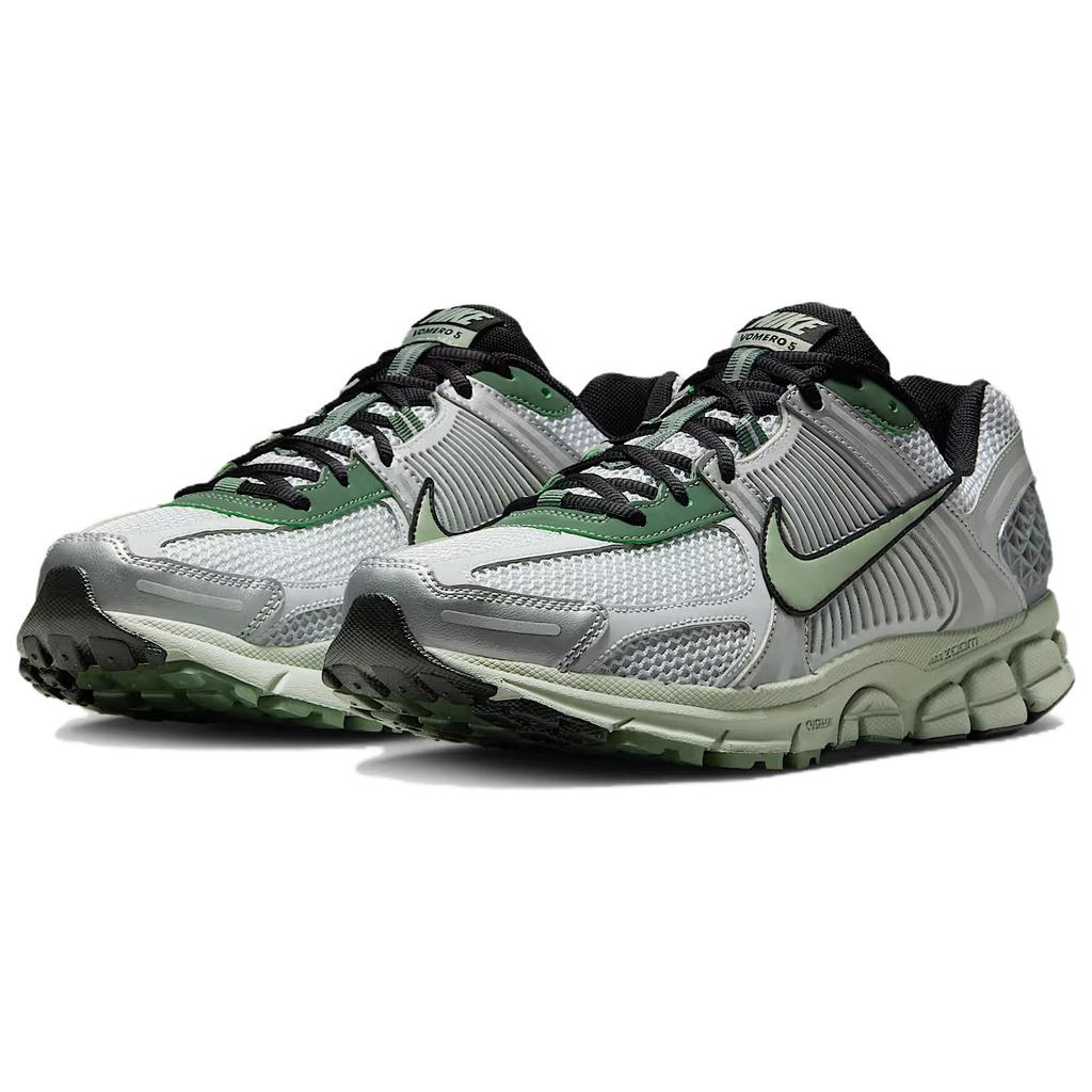 Nike Zoom Vomero 5 Cushioning Abrasion Resistant Breathable Low Top Running Shoes Men's Green Silver Sneakers Casual IM3372-030