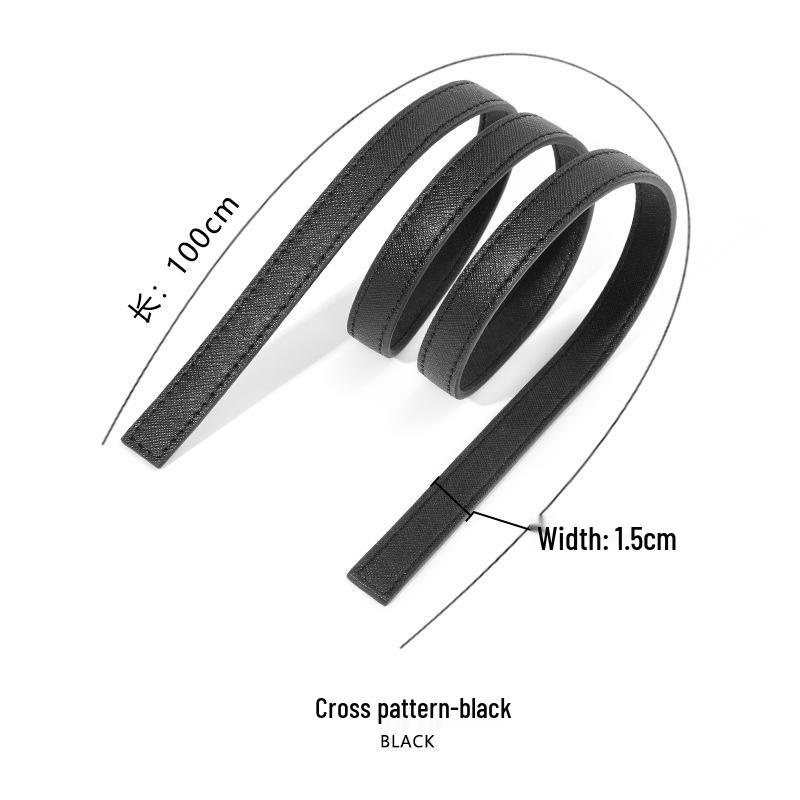 Paski ze skóry bydlęcej: D-63 Oryginalne Akcesoria Bagażowe DIY - Opcje Płaskie, Krzyżowe, Tkane Liczi