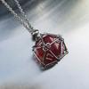 Board Game Acrylic 20D Dice Necklace Metal Net Cage Interchangeable Pendant Dice Necklace Accessories Lovers Fans Gift Props