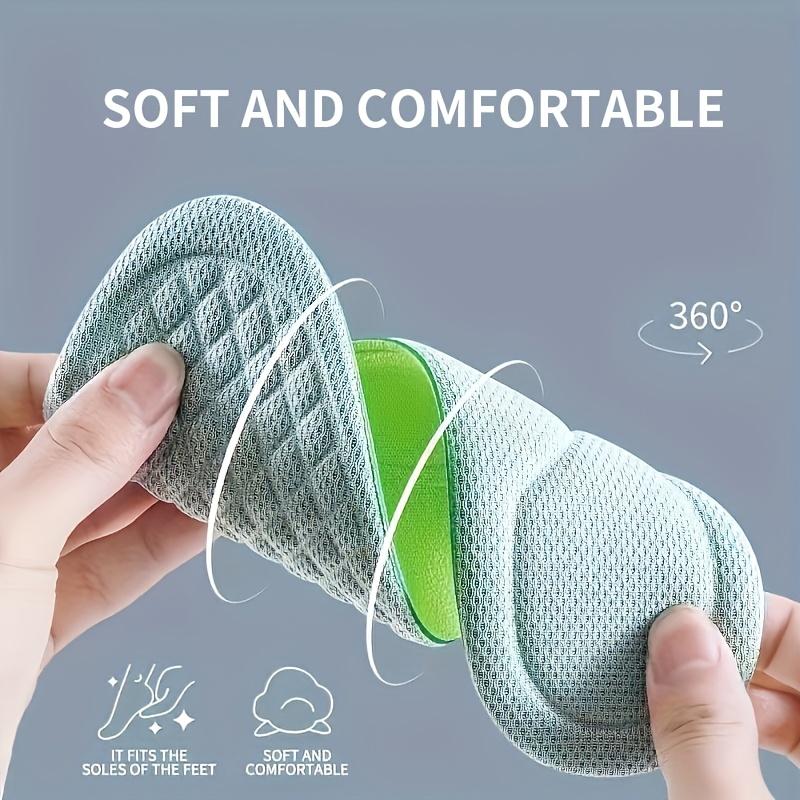 5 Pairs of Soft and Comfortable Insoles Made of Mugwort for Men and Women, Designed for Sports with Cushioning To Reduce Fatigue Standing Outdoors.