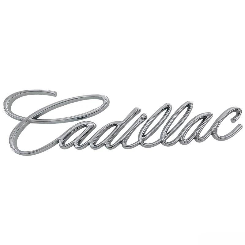 

13.8x3.8cm Cadillac Classic Script Trunk Emblem 3D Metal Badge For CT4 CT5 XT4 XT5 XT6 ATS CTS XTS Auto Side Decoration Sticker