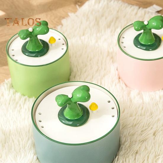 Fântână automată de apă pentru pisici de 1,5 l Dispenser de băut pentru animale de companie din ceramică Bol de apă ultra-liniștit pentru animale de companie cu sistem de filtrare pentru pisici de interior câini