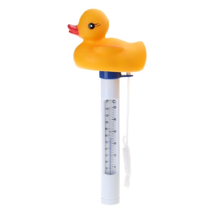 Cute Duck Floating Pool Dispenser Thermometer Kit Outdoor Pools Cleaning