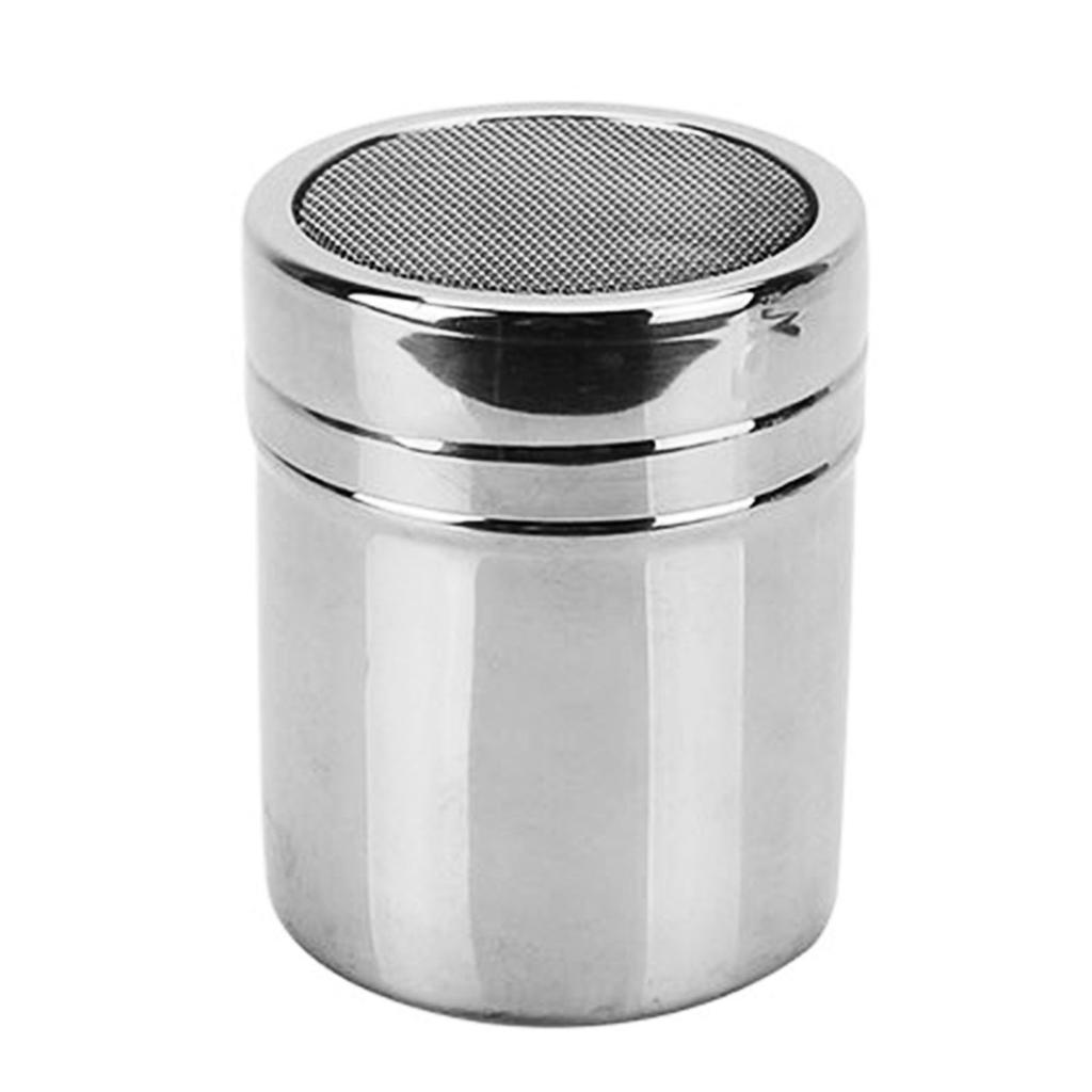Powdered Sugar Shaker Duster Stainless Steel Fine Mesh Cinnamon Shaker for Coffee Bar S 5x7cm