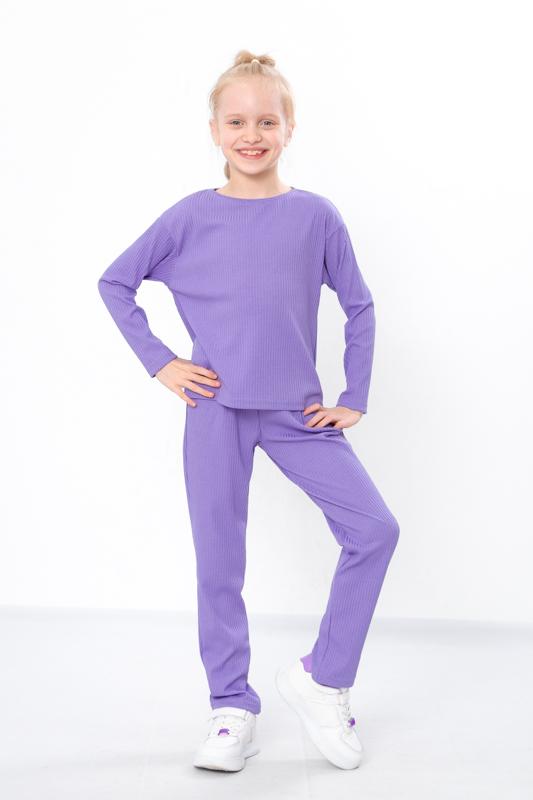 

Набір спортивного одягу для дівчаток – Затишна толстовка та штани, На будь-який сезон, 6303-103 HC 110 лаванда фіолетовий колір