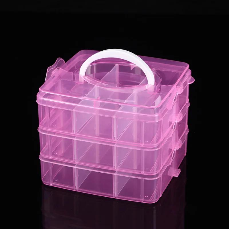 Portable Jewelry Storage Box Necklace Ring Stud Earrings Storage Box Jewelry Box General-large-capacity Finishing Box