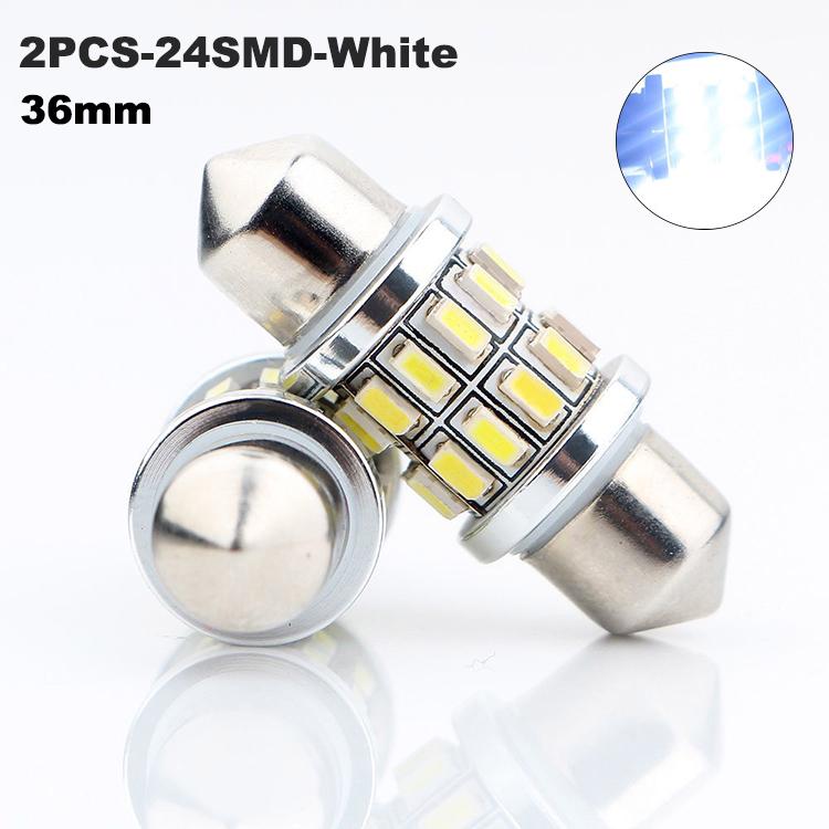 C5W C10W Led Canbus 36mm A 3 Ultra Led - Bianco Lunare 6000k (Coppia