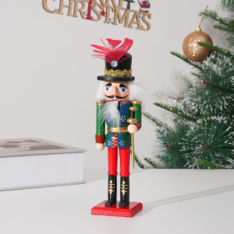 

1 шт. Деревянное рождественское украшение ручной работы, настольный декор для гостиной, праздничная атмосфера, подарок, праздничный домашний декор 5.3X20cm