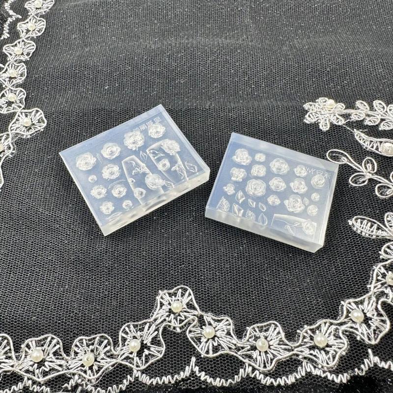 Creative Fun Bowknot Flower Nail Art Silicone Mould Handmade Nail Art Mold Decoration Cartoon Art Mold Diy Accessories Tool