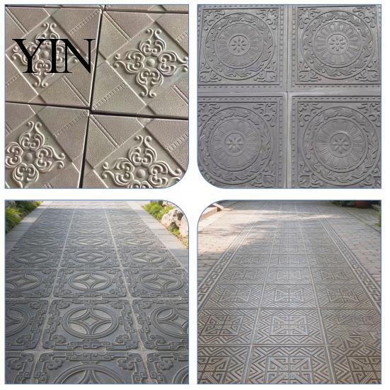 Plastic Flagstone Casting Mold Reusable Concrete Path Stepping Stone Mold, DIY Pavement Cement Mould, Decorative Maker for Patios Garden Patio Walkway