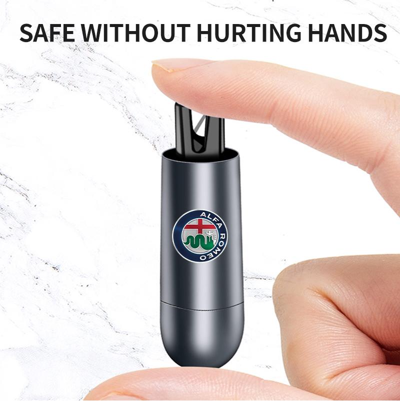 Car Mini Safety Hammer Auto Seat Belt Cutter Life-Saving Emergency Window Breaker For Alfa Romeo 2008