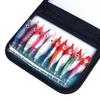 10Pcs Luminous Squid Jigs Lures Fishing Hard Fishing Lures Glow Squid Jig Hooks