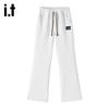 Izzue Unisex Spring/Autumn Straight-Leg Casual Pants