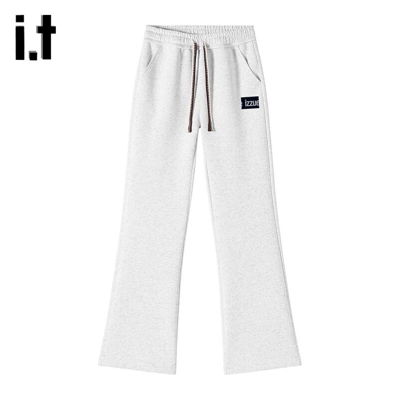Izzue Unisex Spring/Autumn Straight-Leg Casual Pants