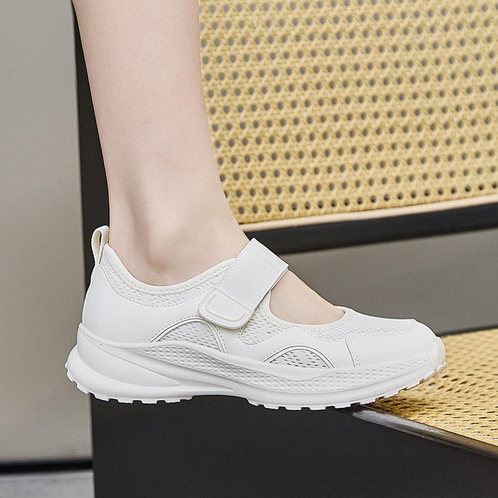 Lightweight Thick Bottom Velcro Mary Jane Shoes
