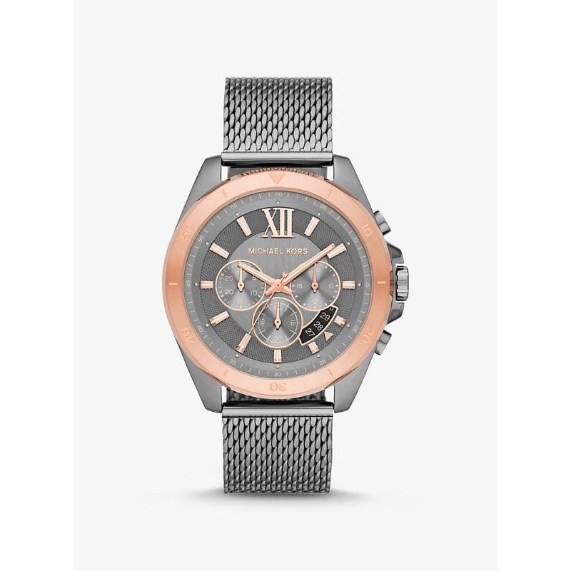 Michael Kors Oversized Brecken Gunmetal Mesh Watch MK8868 серый