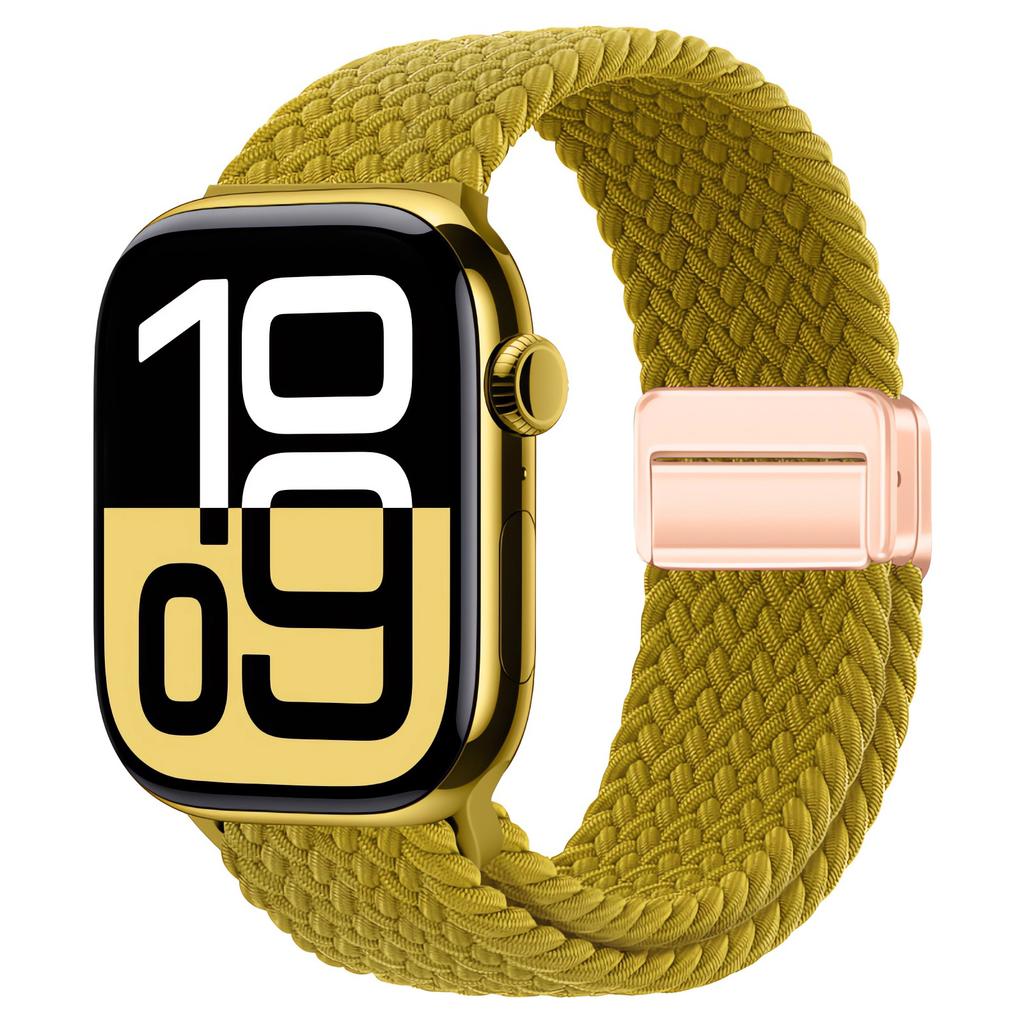 Magnetic Strap Apple Watch Band 44mm 40mm 45mm 49mm 46mm Braided solo loop Bracelet correa iWatch series se 7 3 6 8 9 10 ultra 2