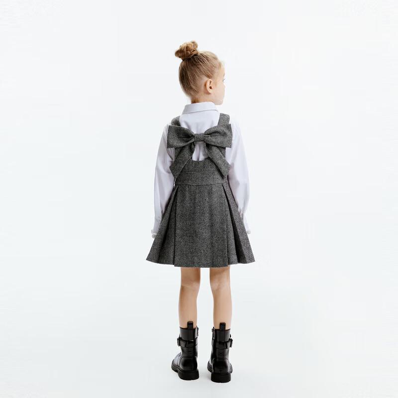 little MO&Co. Girls' Wool Blend Sleeveless Vest Dress