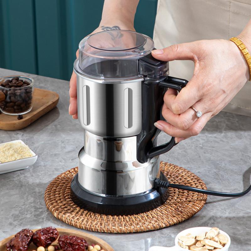 Home Use Stainless Steel Grain Grinder With Dual Blades For Spices And Herbs