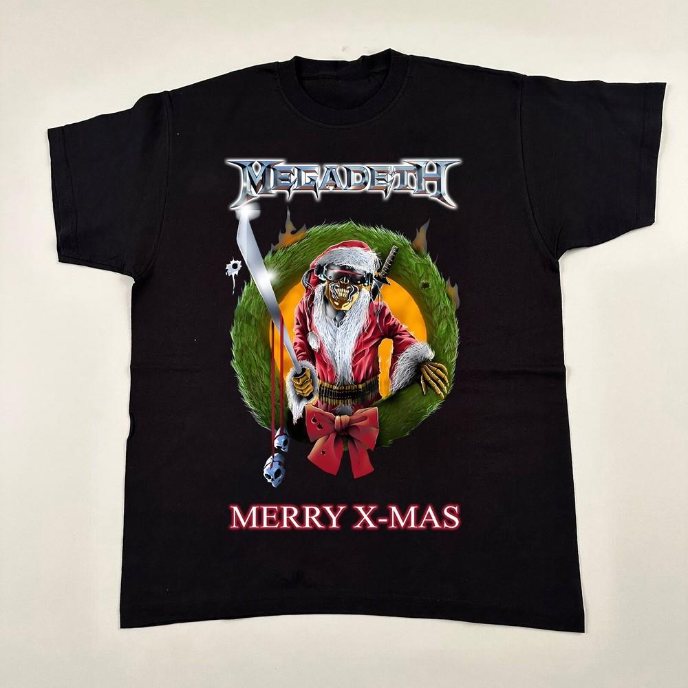 Megadeth Band Merry X Mas Shirt Unisex Concert S-5XL AR695 Unisex T-Shirt XXXL