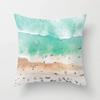Summer Cool Sea Blue Design Hawaiian Beach Wave Print Pattern Sofa Cushion Cover Pillowcase Home Car Bedding