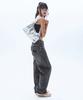 RAIMENT All Season Sand Washed Wide Denim Pants_Black Denim