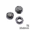 Bead Pendant Accesories Macroporous Big Hole Beads Loose Spacer Accessories Parts Metal Beads Accessories For Women