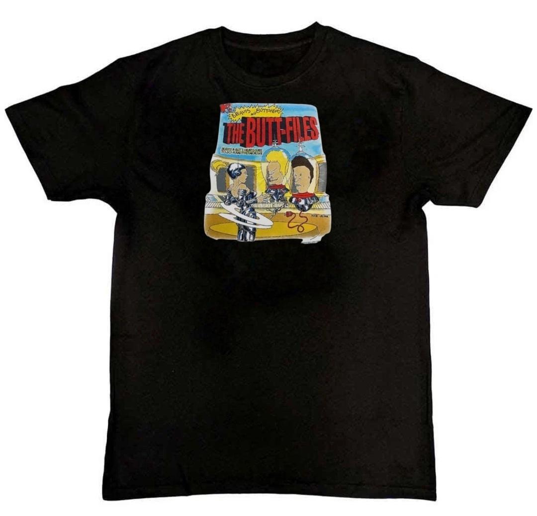 1997 Beavis and Butt-Head The Butt-Files Graphic Mens T-Shirt L