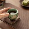 Lotus Birth Episode 2 Moss Green Glazed Ceramic Tea Cup - Anti-scalding Single Host Cup in Gift Box